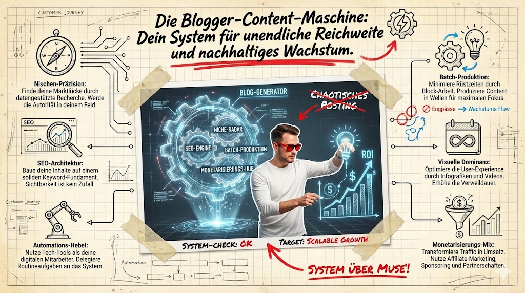 Wie kann ich als Blogger eine Content-Maschine aufbauen?