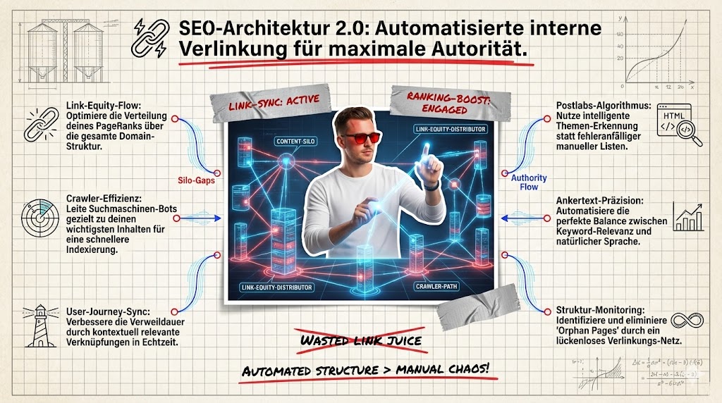 Wie funktioniert die automatisierte interne Verlinkung mit Postlabs f&uuml;r bessere SEO-Strukturen?