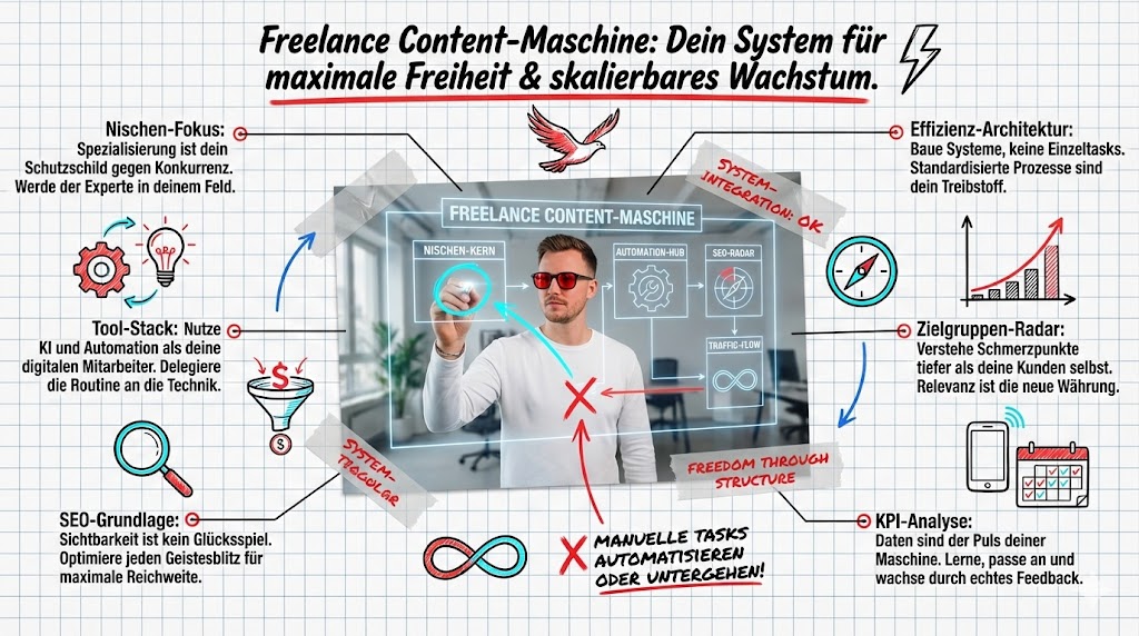 Wie kann ich als Freelancer eine Content-Maschine aufbauen?
