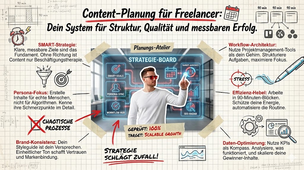 Was ist der effizienteste Weg f&uuml;r Freelancer, Inhalte zu planen und umzusetzen?