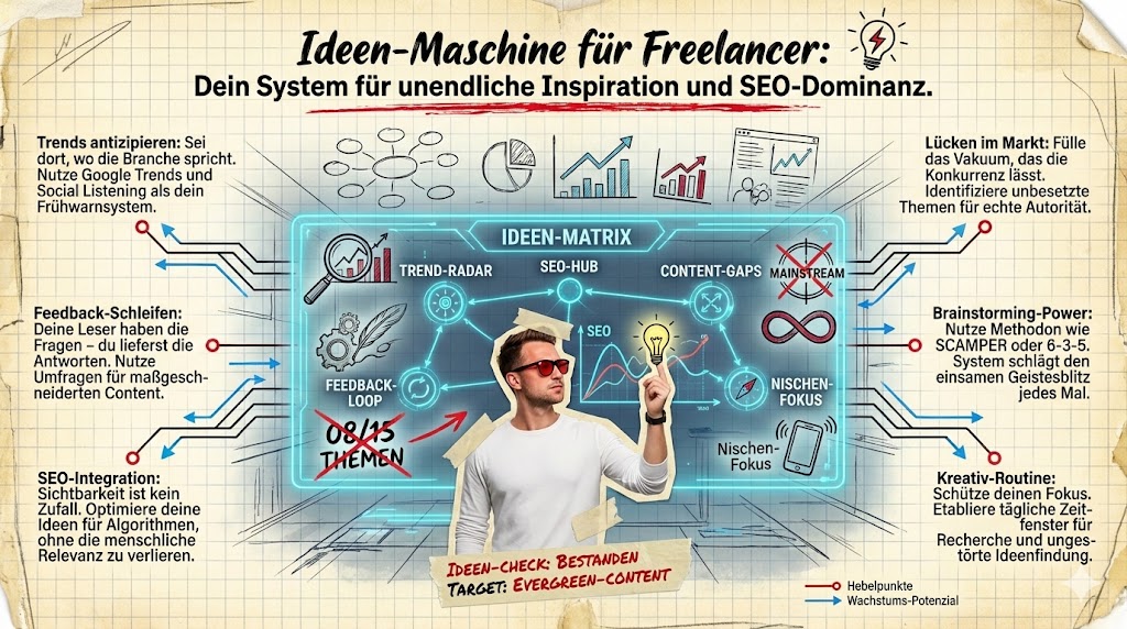 Wie finde ich als Freelancer st&auml;ndig neue Ideen f&uuml;r Blogartikel?