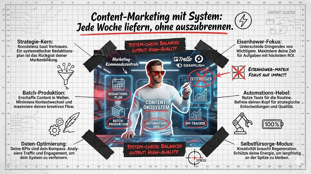 Wie schaffe ich es als Content-Marketer, jede Woche zu ver&ouml;ffentlichen &ndash; ohne auszubrennen?