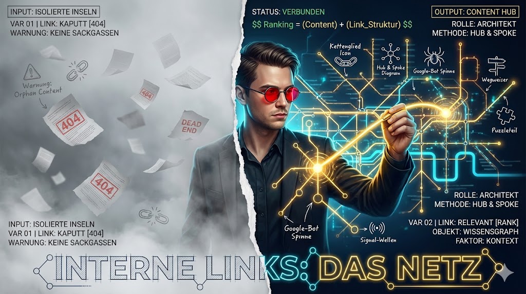 Welche internen Links braucht ein KI-Blog, damit Google die Seiten richtig versteht? Welche internen Links braucht ein KI-Blog, damit Google die Seiten richtig versteht?