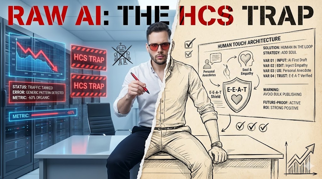 Why does Google's "Helpful Content System" specifically target unedited AI drafts?