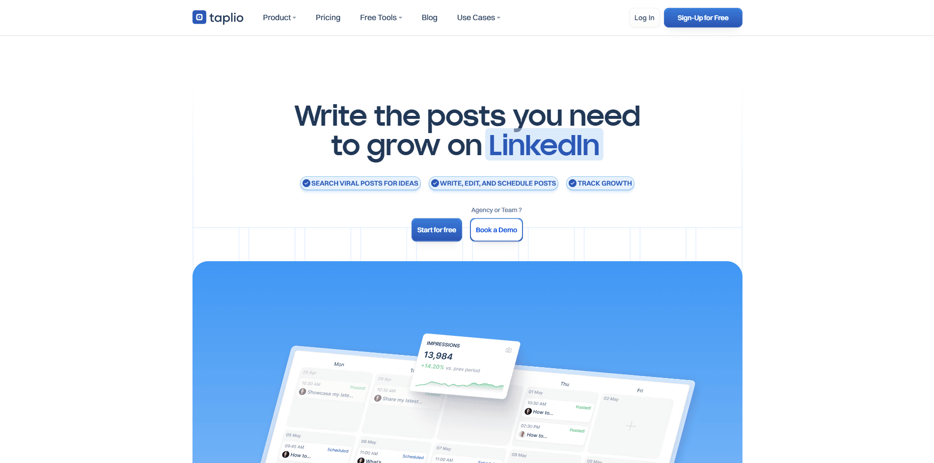 Taplio Dashboard